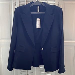 Mural Black Sexy Shaped Blazer